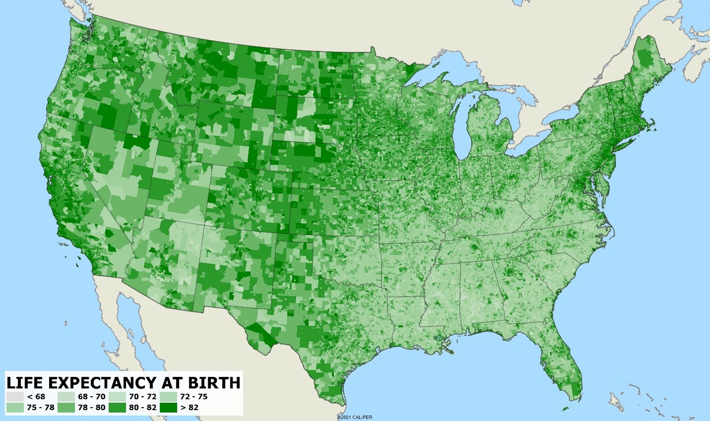 Small Area Life Expectancy Estimates Applied Geographic Solutions