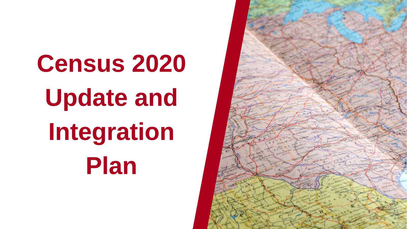 Census 2020 Update and Integration Plan - Applied Geographic Solutions