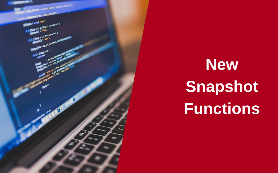 Snapshot 1.3 New Features