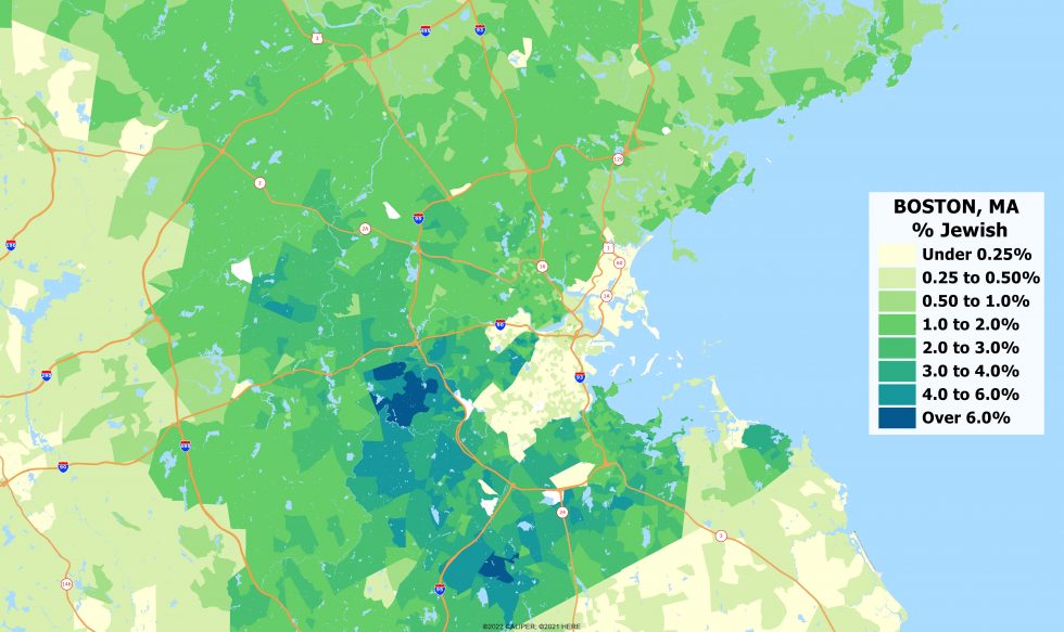 Boston Religious Affiliation Applied Geographic Solutions